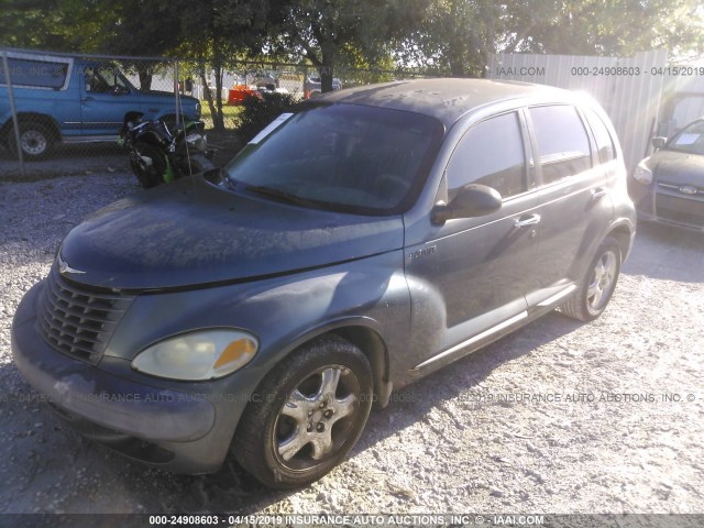 3C4FY58B82T279029 - 2002 CHRYSLER PT CRUISER TOURING BLUE photo 2