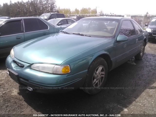 1FALP62W3VH138367 - 1997 FORD THUNDERBIRD LX GREEN photo 2