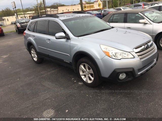 4S4BRCGC2D3278463 - 2013 SUBARU OUTBACK 2.5I PREMIUM BLUE photo 1