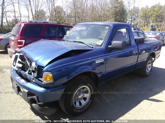 1FTYR10D89PA04920 - 2009 FORD RANGER BLUE photo 2