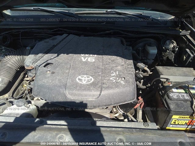 3TMLU42N47M012497 - 2007 TOYOTA TACOMA DOUBLE CAB 蓝色 照片 10