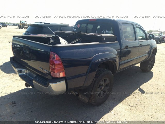 3TMLU42N47M012497 - 2007 TOYOTA TACOMA DOUBLE CAB 蓝色 照片 4