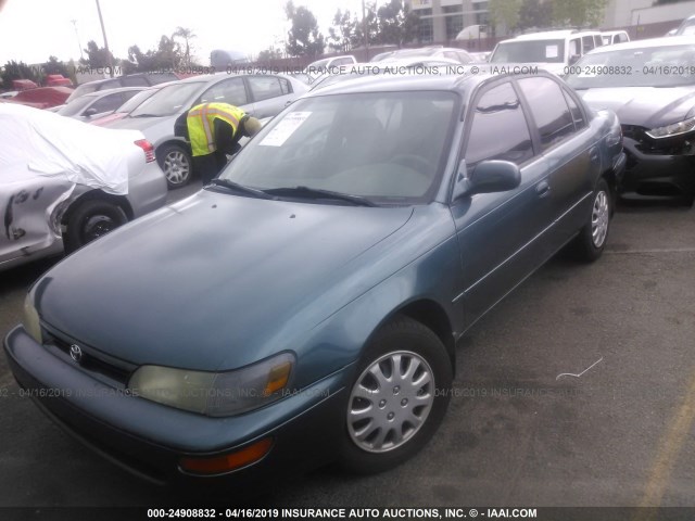 1NXAE09E4PZ063928 - 1993 TOYOTA COROLLA LE/DX TURQUOISE photo 2