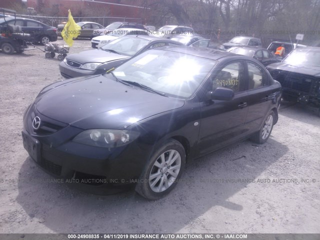 JM1BK32F171678394 - 2007 MAZDA 3 I BLACK photo 2