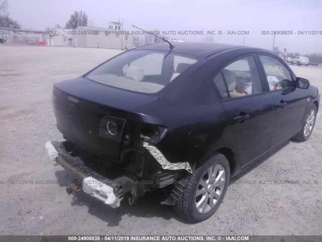 JM1BK32F171678394 - 2007 MAZDA 3 I BLACK photo 4