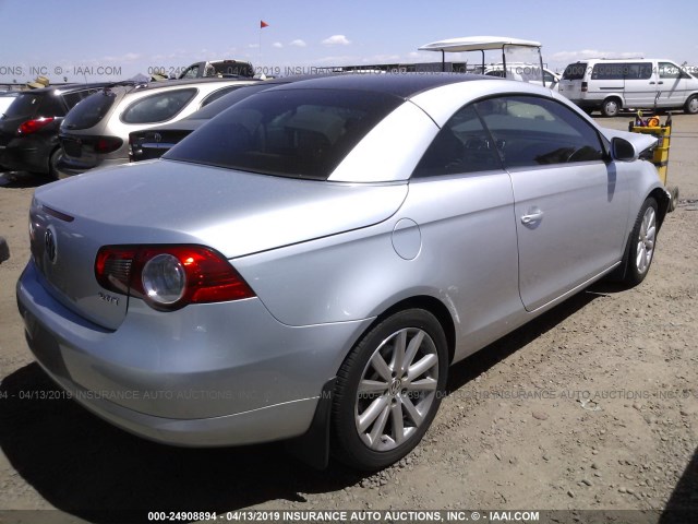 WVWBA71F97V041547 - 2007 VOLKSWAGEN EOS 2.0T SILVER photo 4