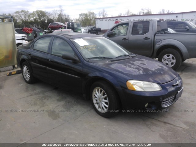 1C3EL56R92N141398 - 2002 CHRYSLER SEBRING LXI BLUE photo 1