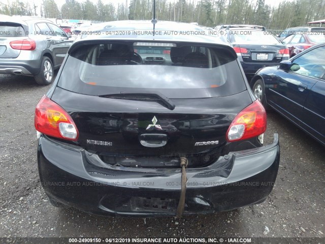 ML32A3HJ5FH054301 - 2015 MITSUBISHI MIRAGE DE BLACK photo 6