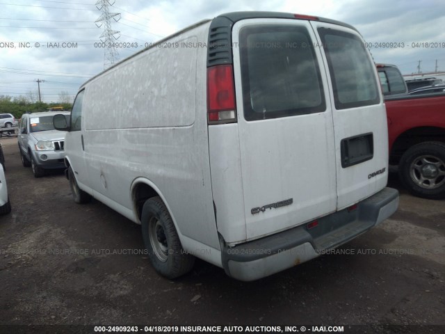 1GCEG15M9X1038964 - 1999 CHEVROLET EXPRESS G1500  WHITE photo 3