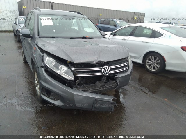 WVGAV7AXXGW585196 - 2016 VOLKSWAGEN TIGUAN S/SE/SEL/R-LINE GRAY photo 6