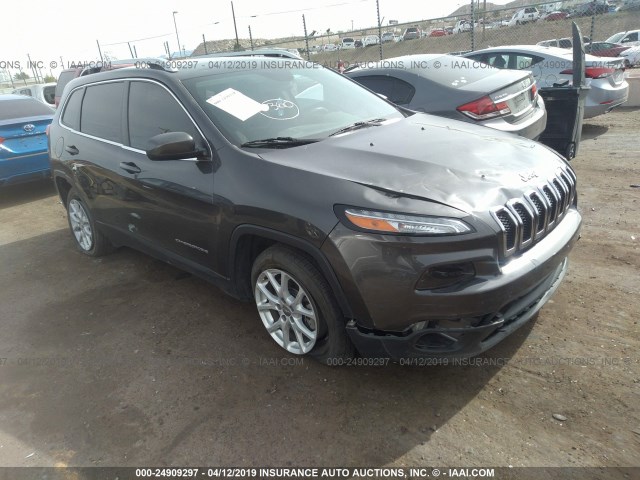 1C4PJLCB5HW649960 - 2017 JEEP CHEROKEE LATITUDE GRAY photo 1