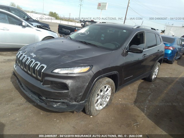 1C4PJLCB5HW649960 - 2017 JEEP CHEROKEE LATITUDE GRAY photo 2