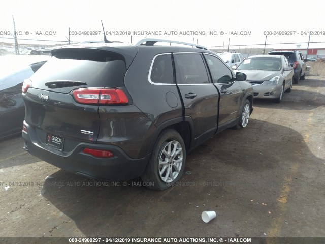 1C4PJLCB5HW649960 - 2017 JEEP CHEROKEE LATITUDE GRAY photo 4