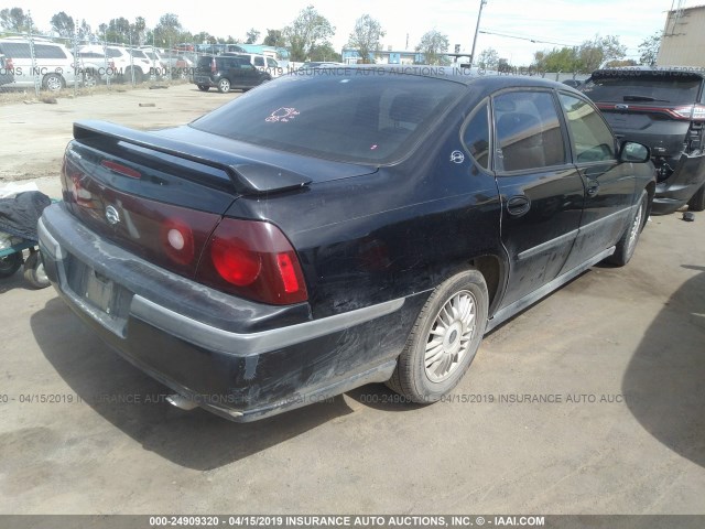 2G1WF55KXY9335678 - 2000 CHEVROLET IMPALA BLACK photo 4