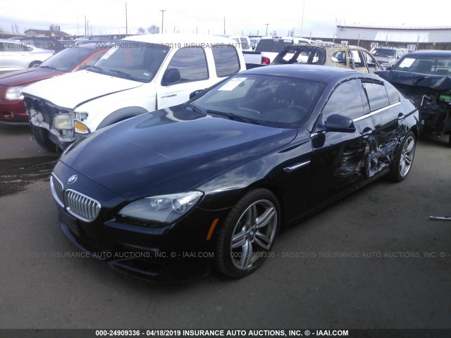 WBA6B4C57DD097907 - 2013 BMW 650 XI BLACK photo 2