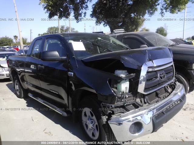 5TFRY5F13DX146290 - 2013 TOYOTA TUNDRA DOUBLE CAB SR5 BLACK photo 1