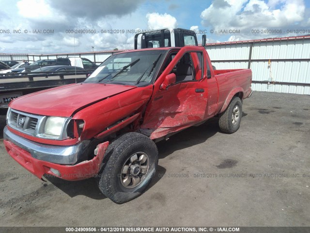 1N6ED26Y7XC311269 - 1999 NISSAN FRONTIER KING CAB XE/KING CAB SE RED photo 2