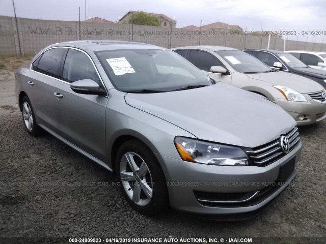 1VWBP7A30CC085847 - 2012 VOLKSWAGEN PASSAT SE GRAY photo 1