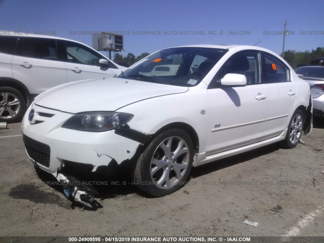 JM1BK323471622925 - 2007 MAZDA 3 S WHITE photo 2