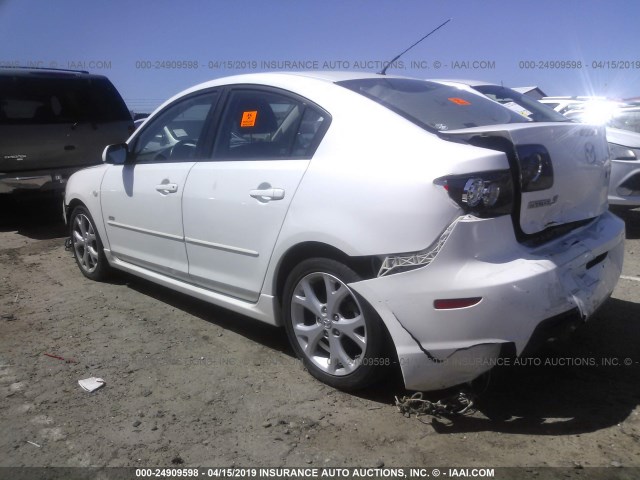 JM1BK323471622925 - 2007 MAZDA 3 S WHITE photo 3