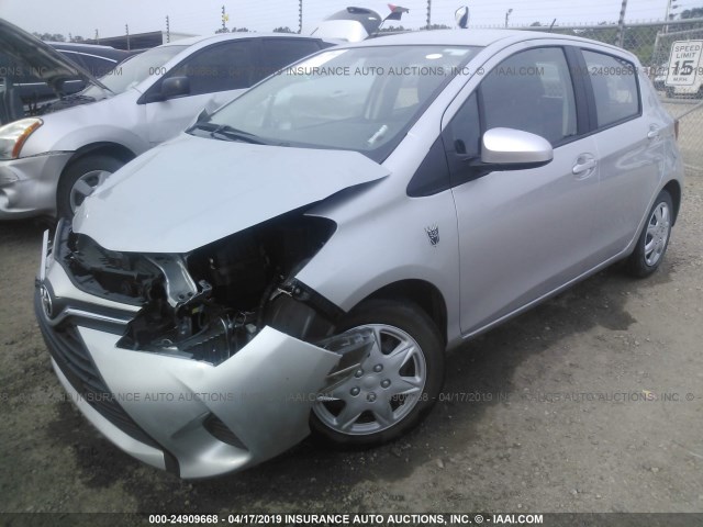 VNKKTUD36GA069203 - 2016 TOYOTA YARIS L/LE/SE SILVER photo 2