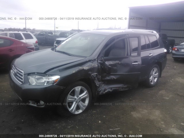 JTEES42A392149352 - 2009 TOYOTA HIGHLANDER LIMITED GRAY photo 2