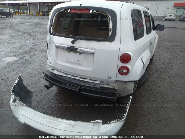 3GNDA23P16S620870 - 2006 CHEVROLET HHR LT WHITE photo 6