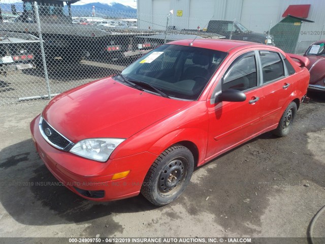 1FAFP34N37W353696 - 2007 FORD FOCUS ZX4/S/SE/SES RED photo 2