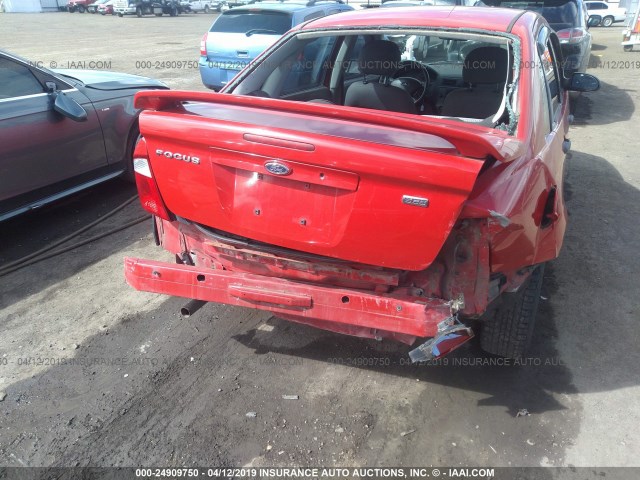 1FAFP34N37W353696 - 2007 FORD FOCUS ZX4/S/SE/SES RED photo 6