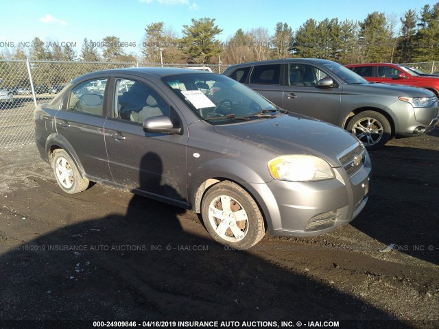 KL1TD56687B059880 - 2007 CHEVROLET AVEO LS GRAY photo 1