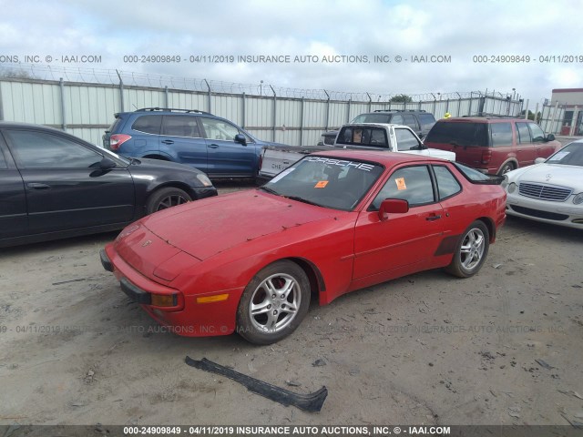 WP0AA0940EN465699 - 1984 PORSCHE 944 RED photo 2