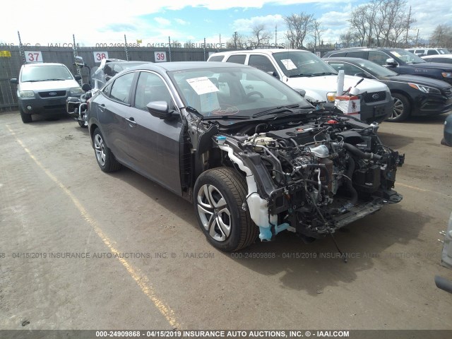 19XFC2E57JE024094 - 2018 HONDA CIVIC LX GRAY photo 1