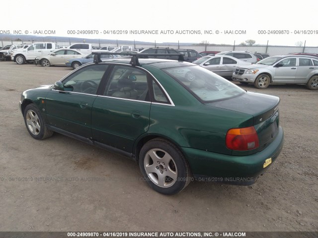 WAUEA88D9VA034722 - 1997 AUDI A4 2.8 QUATTRO GREEN photo 3