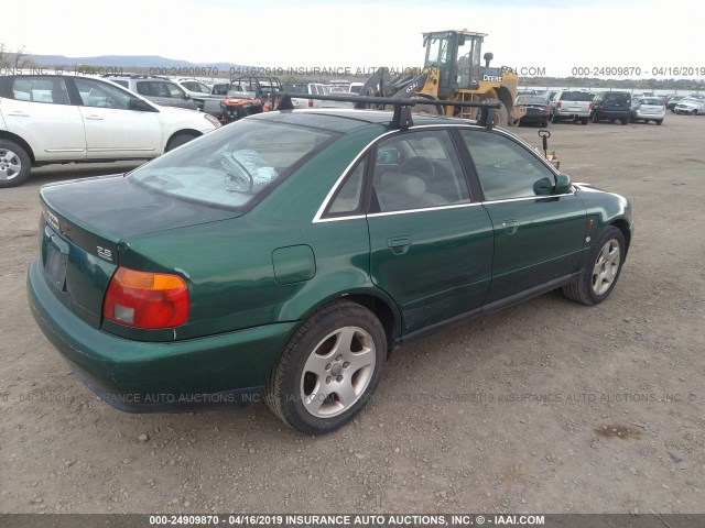 WAUEA88D9VA034722 - 1997 AUDI A4 2.8 QUATTRO GREEN photo 4