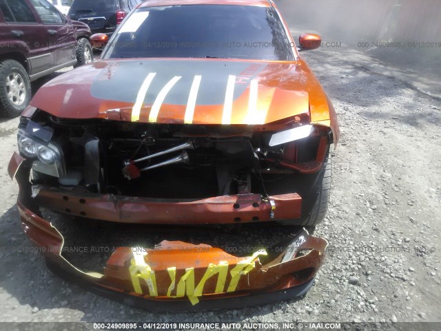 2B3KA53H76H227454 - 2006 DODGE CHARGER R/T ORANGE photo 6