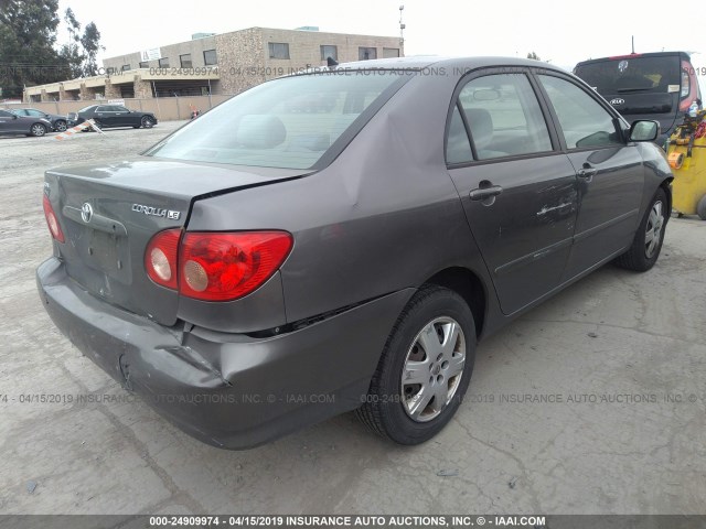 1NXBR32E47Z778888 - 2007 TOYOTA COROLLA CE/LE/S GRAY photo 4