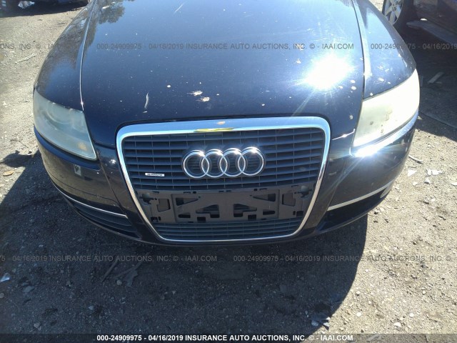 WAUDH74F56N163298 - 2006 AUDI A6 3.2 QUATTRO BLACK photo 6