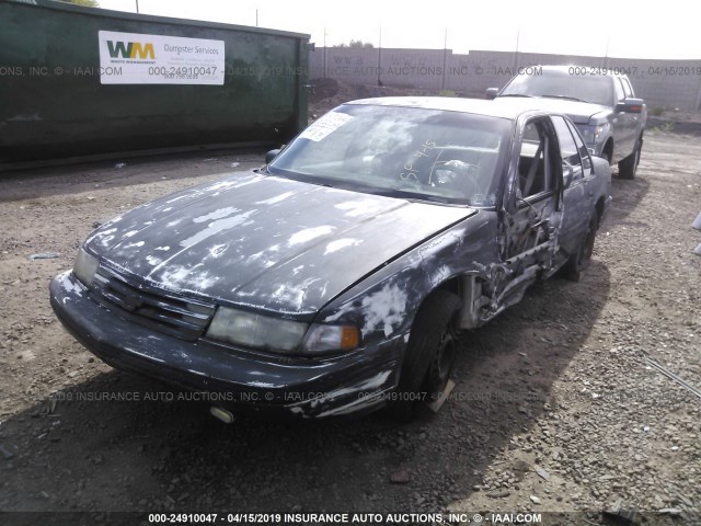 2G1WL54T6R1101119 - 1994 CHEVROLET LUMINA BLACK photo 2