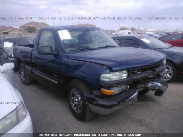 1GCEC14W71Z255551 - 2001 CHEVROLET SILVERADO C1500 BLUE photo 1