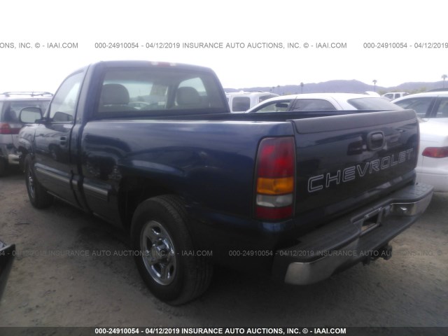 1GCEC14W71Z255551 - 2001 CHEVROLET SILVERADO C1500 BLUE photo 3