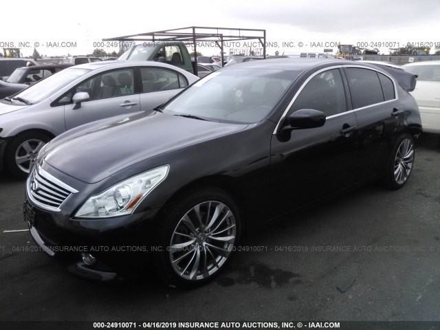 JN1CV6AP8BM500368 - 2011 INFINITI G37 SPORT BLACK photo 2