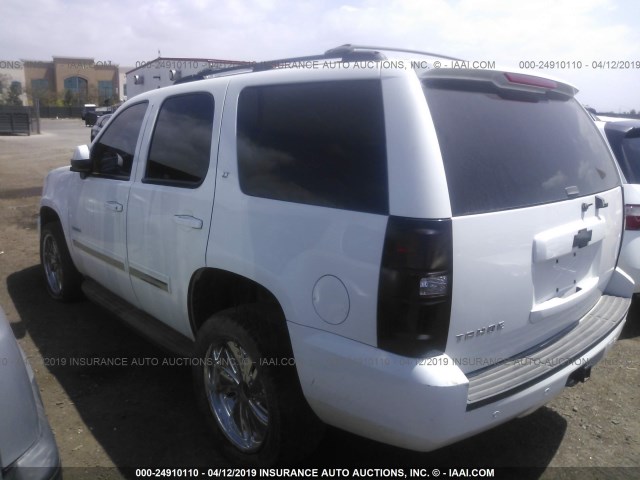 1GNSCBE05DR145435 - 2013 CHEVROLET TAHOE C1500 LT WHITE photo 3