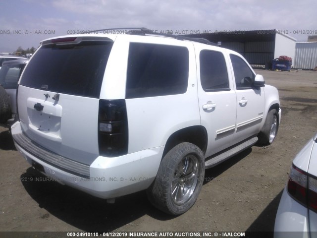 1GNSCBE05DR145435 - 2013 CHEVROLET TAHOE C1500 LT WHITE photo 4