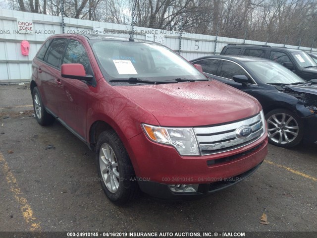 2FMDK38C99BA30388 - 2009 FORD EDGE SEL RED photo 1