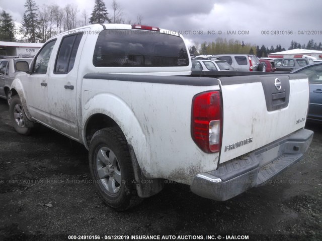 1N6AD0EV0AC448085 - 2010 NISSAN FRONTIER CREW CAB SE/LE/NISMO WHITE photo 3