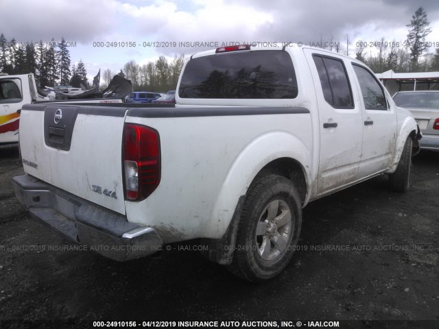 1N6AD0EV0AC448085 - 2010 NISSAN FRONTIER CREW CAB SE/LE/NISMO WHITE photo 4