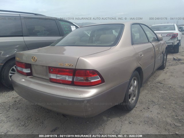 JT8BF28G1X0155685 - 1999 LEXUS ES 300 TAN photo 4