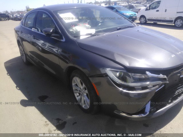 1C3CCCAB3GN177603 - 2016 CHRYSLER 200 LIMITED GRAY photo 6