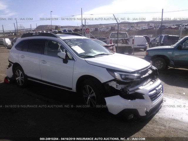 4S4BSENC3J3375301 - 2018 SUBARU OUTBACK 3.6R LIMITED WHITE photo 1