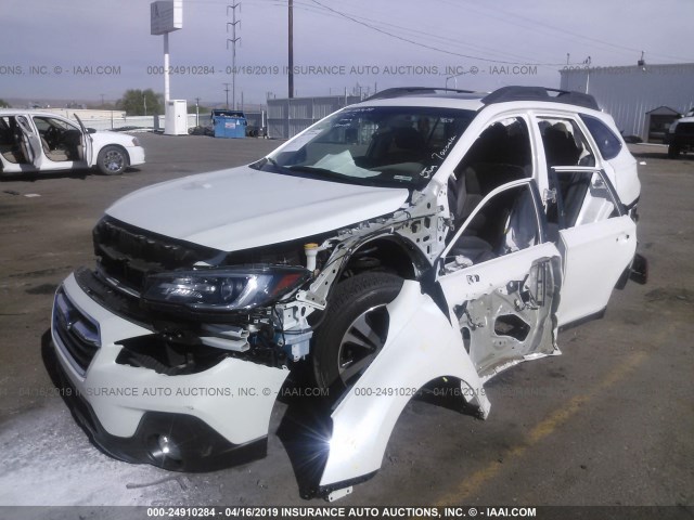 4S4BSENC3J3375301 - 2018 SUBARU OUTBACK 3.6R LIMITED WHITE photo 2